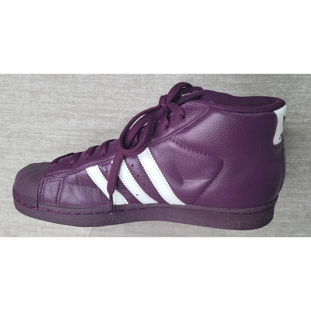Adidas Pro Model Red Night High Top Sneakers Purple AC7646 Mens 5.5 Womens 7